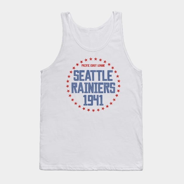 Defunct Seattle Rainiers Baseball 1941 Tank Top by Defunctland